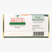 Foie gras d'oie 100 % morceaux - 210 g Georges Bruck