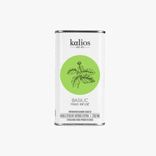Huile d'olive vierge extra - Basilic frais infusé Kalios