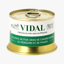 Alliance de foie gras de canard entier du Périgord et de figues - 130 g Vidal