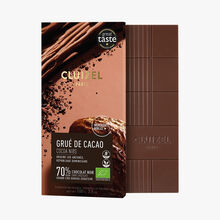 Tablette Gourmande Grand Cru Guayas Noir 70% Grué de cacao Bio Cluizel