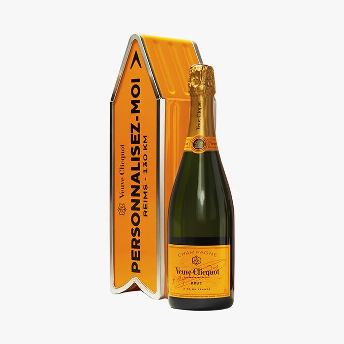 Veuve Clicquot Yellow Label Brut Champagne Arrow Gift Tin Veuve Clicquot
