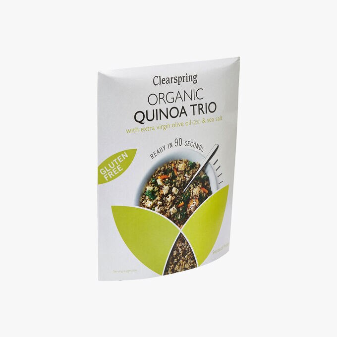 Trio de quinoa à l'huile d'olive extra vierge & sel marin Clearspring