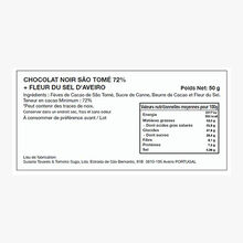 São Tomé - Chocolat noir São Tomé 72 % et fleur de sel d'Aveiro Feitoria do Cacao