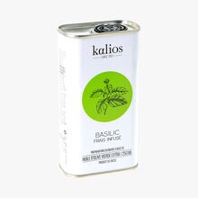 Huile d'olive vierge extra - Basilic frais infusé Kalios