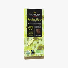 Tablette Andoa, chocolat noir biologique et équitable (70% de cacao minimum, pur beurre de cacao) Valrhona