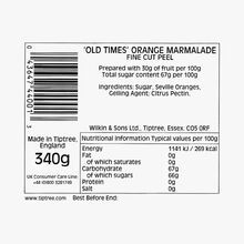 Marmelade d'oranges amères, avec écorce fine Wilkin & Sons