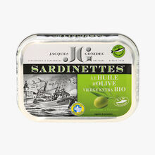 Sardinettes à l’huile d’olive vierge extra bio Jacques Gonidec