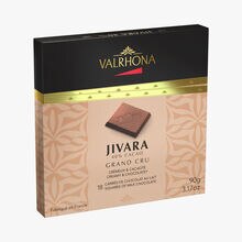 Coffret de 18 carrés de chocolat au lait, Jivara Valrhona