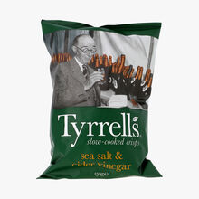Chips de pommes de terre au sel de mer, assaisonnées au vinaigre de cidre Tyrrells