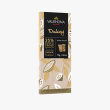 Tablette blond Dulcey, chocolat blanc (32% de beurre de cacao minimum) Valrhona
