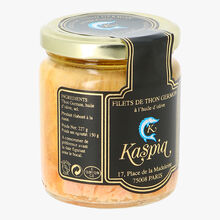 Filets de thon germon à l'huile d'olive Kaspia