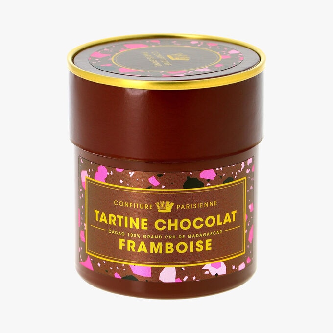 Tartine chocolat, framboise Confiture Parisienne