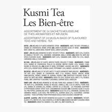 Les Bien-être - assortiment de thés 24 sachets mousseline Kusmi Tea