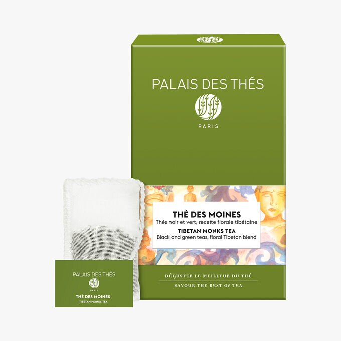 Thé des moines, thés noirs et verts, 20 sachets mousselines Palais des Thés