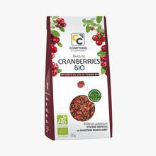 Baies de cranberries biologiques infusées au jus de pomme Comptoirs et Compagnies