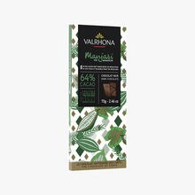 Tablette Manjari, chocolat noir (64% de cacao minimum, pur beurre de cacao) Valrhona