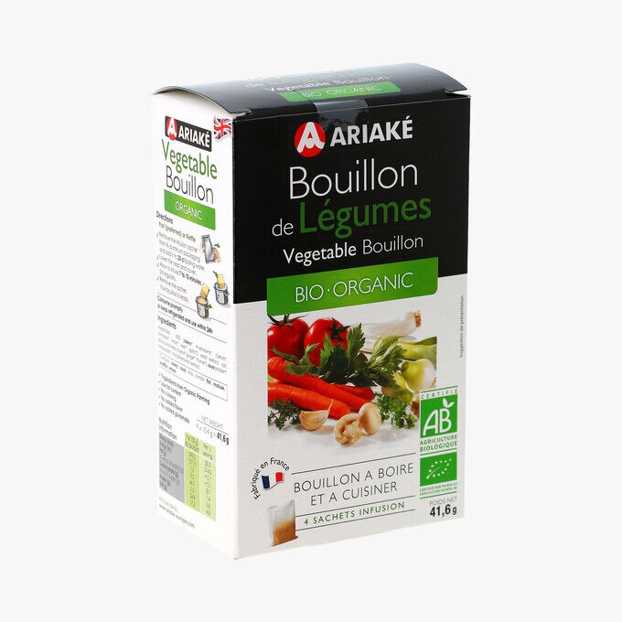 Bouillon de légumes Bio – 4 sachets infusion Ariaké