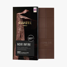 Tablette chocolat noir infini 99 % Cluizel