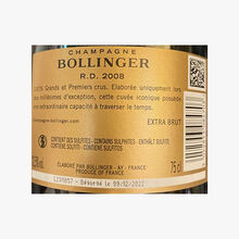 Champagne Bollinger, R.D. 2008, sous étui Champagne Bollinger