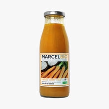Soupe bio carotte, orange, gingembre Marcel Bio