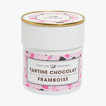 Tartine chocolat, framboise Confiture Parisienne