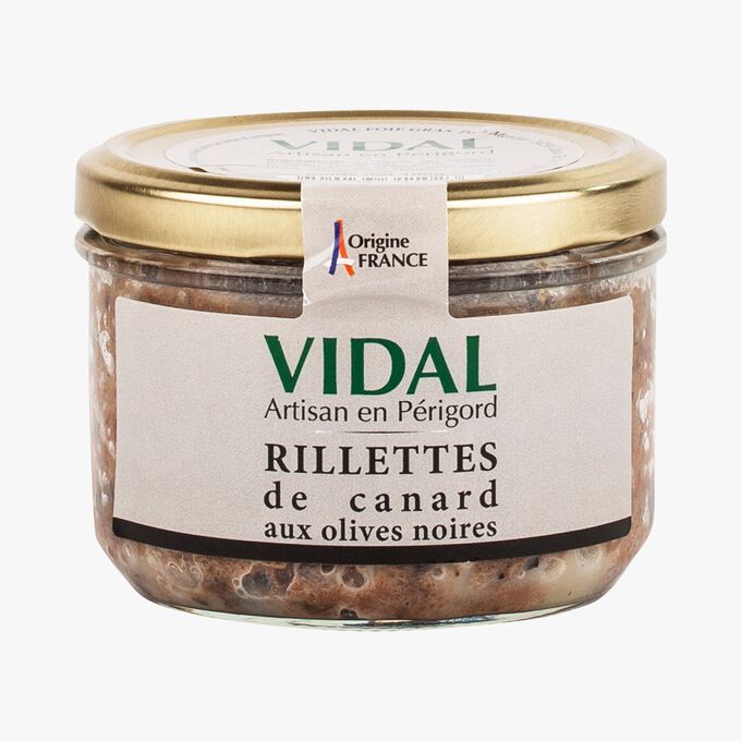 Rillettes de canard aux olives noires Vidal