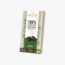 100 % cacao, pure origine, Peru Les Chocolats de Pauline