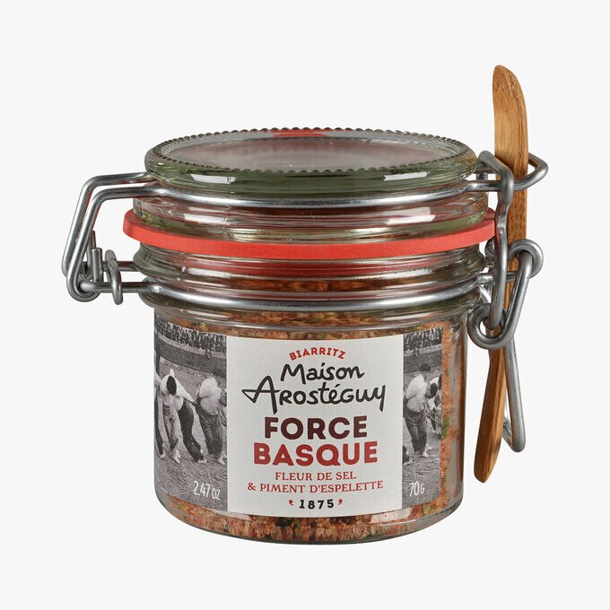 Force basque, fleur de sel et piment d'Espelette Maison Arosteguy