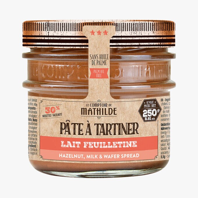 Pate A Tartiner Lait Noisette Feuilletine Le Comptoir De Mathilde