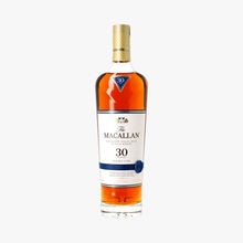 The Macallan, Highland single malt Scotch whisky, Double Cask, 30 ans, sous coffret The Macallan