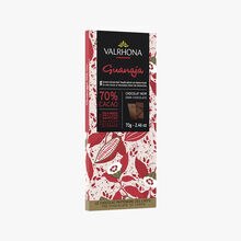 Tablette Guanaja, chocolat noir (70% de cacao minimum, pur beurre de cacao) Valrhona