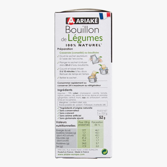 Bouillon de légumes Ariaké