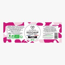 Organic Violet Olé beetroot ketchup Les 3 chouettes