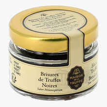 Brisures de truffes noires, tuber melanosporum Maison de la Truffe