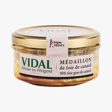 Médaillon foie gras de canard, 50% foie gras de canard Vidal