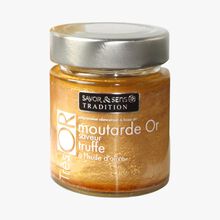 préparation culinaire à base de moutarde or au jus de truffe blanche d’été 3.1% et arôme naturel Savor & Sens