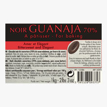 Noir Guanaja, chocolat noir 70%, à pâtisser Valrhona