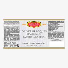 Olives vertes grecques halkidiki farcies à la féta Eric Bur
