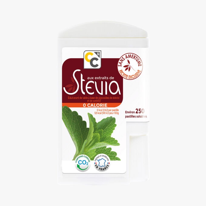 Stévia - Édulcorant de table à base de glycosides de stéviol et de sorbitol Comptoirs et Compagnies