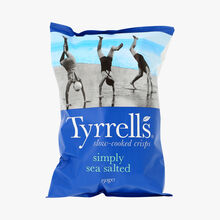Chips de pommes de terre simplement salées au sel de mer Tyrrells