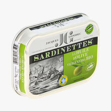 Sardinettes à l’huile d’olive vierge extra bio Jacques Gonidec