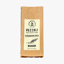 Grains de café torréfiés au feu de bois - Il colombiano 100 % Vezzali