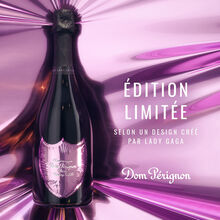 Champagne Dom Pérignon, Rosé Vintage, édition limitée Lady Gaga, 2008, coffret Dom Pérignon