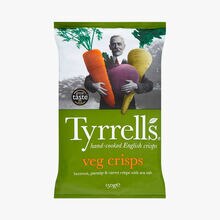 Veg crisps - Chips de betterave, panais et carotte au sel de mer Tyrrells