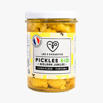 Pickles bio chou-fleur curcuma Les 3 chouettes 