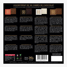 Assortiment de 50 carrés de chocolat Maxim’s de Paris