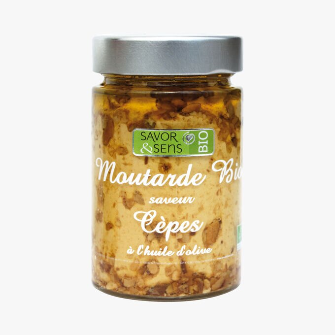 Moutarde bio saveur cèpe à l'huile d'olive Savor & Sens