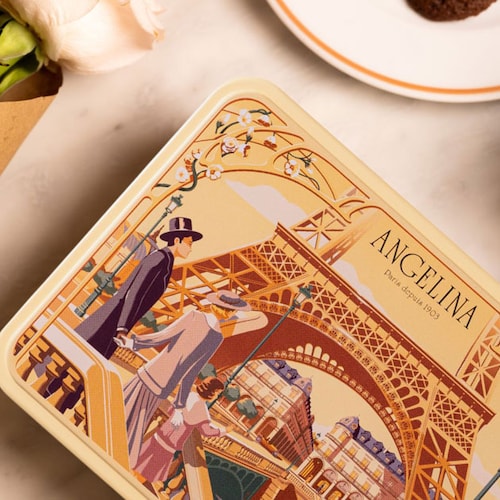 Bo&icirc;te en fer assortiment de biscuits