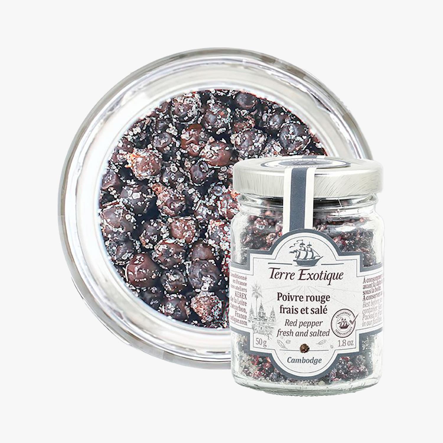 Poivre rouge frais et salé Terre Exotique