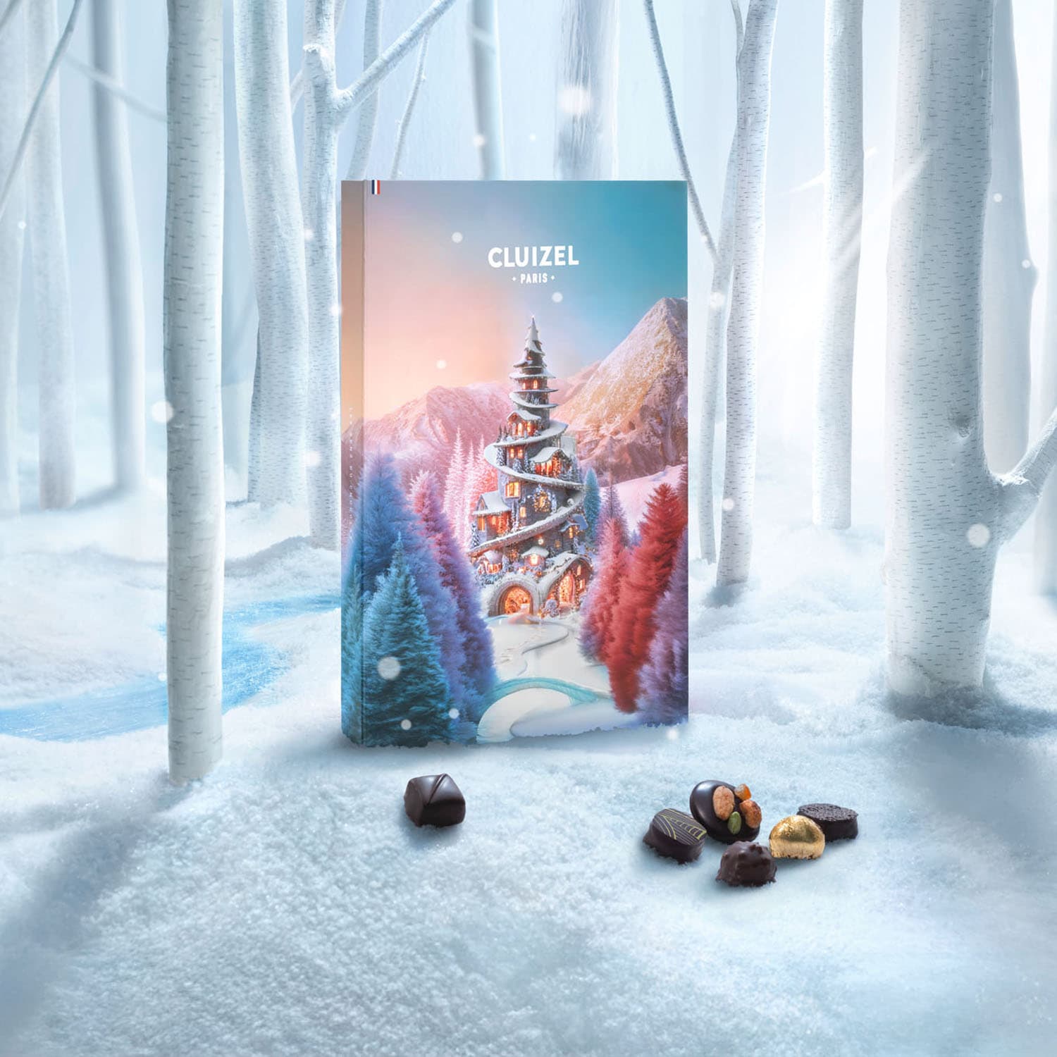 Calendrier de l'Avent chocolats - Féérie hivernale Cluizel